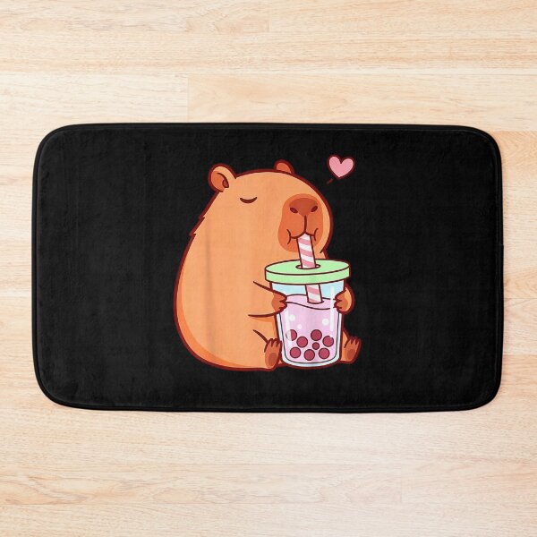 Item preview, Cute Capybara Kawaii Anime Girls Drinking Boba Tea Lover Art for Men Women Kids , Capybara Gift Lover  designed and sold by DZIRI NAJAT.