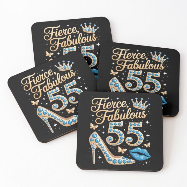 Item preview, Fierce Fabulous & 55 Years Old Woman 55th Birthday Party designed and sold by Catharsiscath.