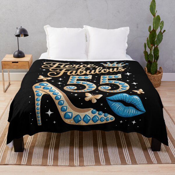 Item preview, Fierce Fabulous & 55 Years Old Woman 55th Birthday Party designed and sold by Catharsiscath.