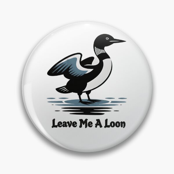 Item preview, Leave Me A Loon T-Shirt – Funny Bird Pun Graphic | Retro Loon Water Bird Nature Lover Tee designed and sold by ZyxDes.