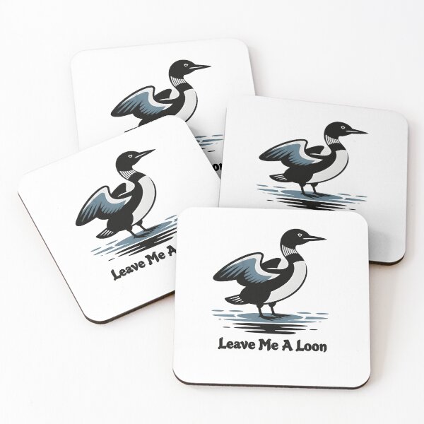 Item preview, Leave Me A Loon T-Shirt – Funny Bird Pun Graphic | Retro Loon Water Bird Nature Lover Tee designed and sold by ZyxDes.