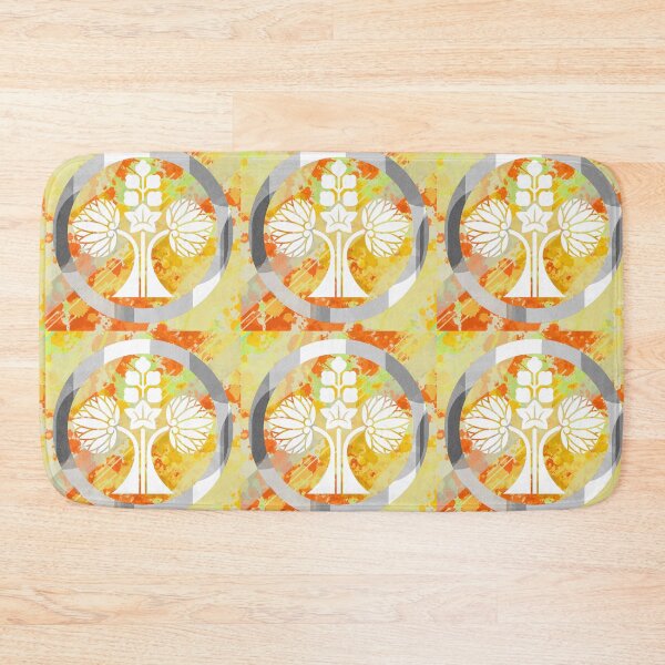 Item preview, Kamon-maruni-kawari-hanatachi-aoi・2 designed and sold by KamonPopArt.