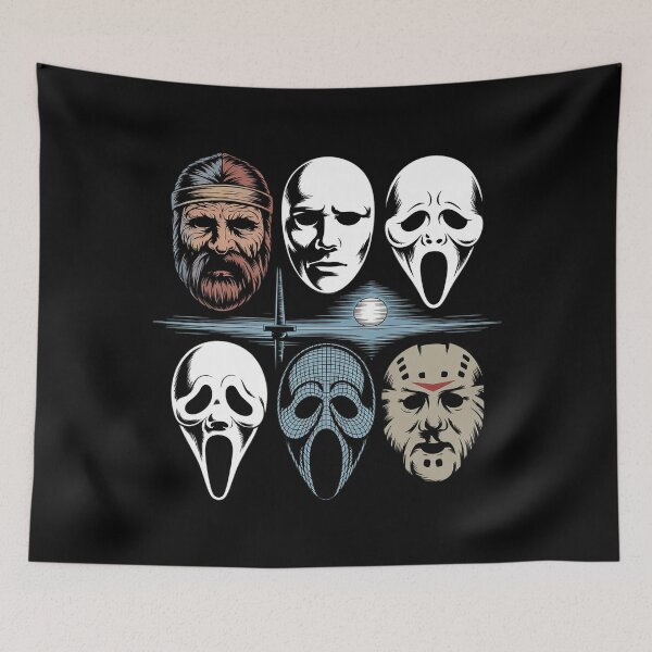 Item preview, Pop Threads Horror Masks Monster Scary Movie Halloween Spooky Youth Kids Girl Boy designed and sold by MythWoot.