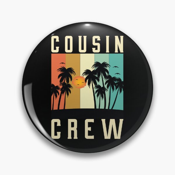 Item preview, Cousin Crew – Retro Sunset Vibe Family Vacation Design designed and sold by PixelWaveBD.