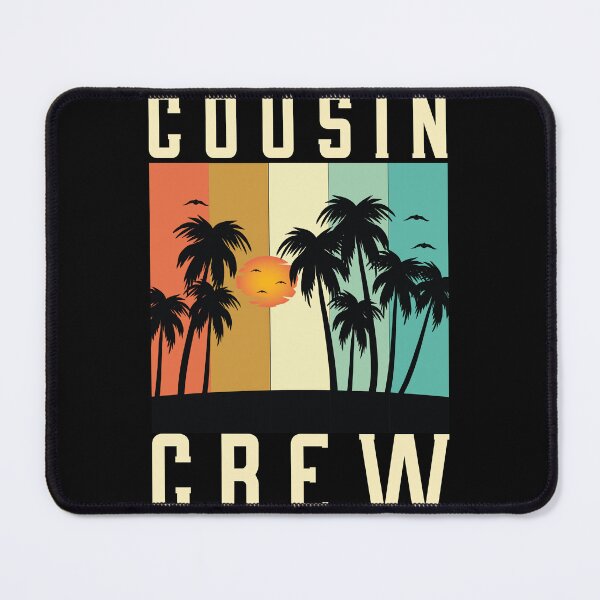 Item preview, Cousin Crew – Retro Sunset Vibe Family Vacation Design designed and sold by PixelWaveBD.