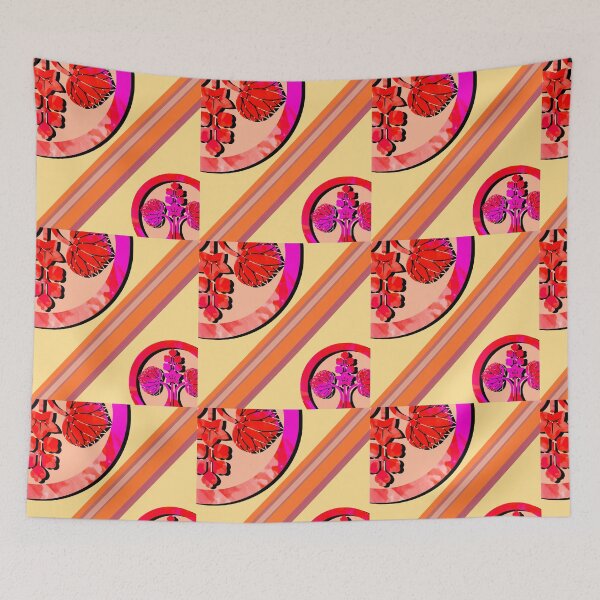 Item preview, Kamon-maruni-kawari-hanatachi-aoi・5 designed and sold by KamonPopArt.