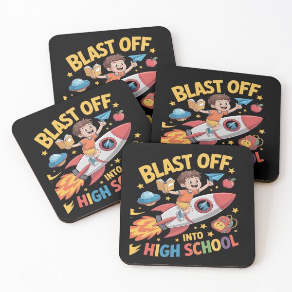 Item preview, Rocket Blast Off Into High School Funny Back To School designed and sold by Tatianamiobi.