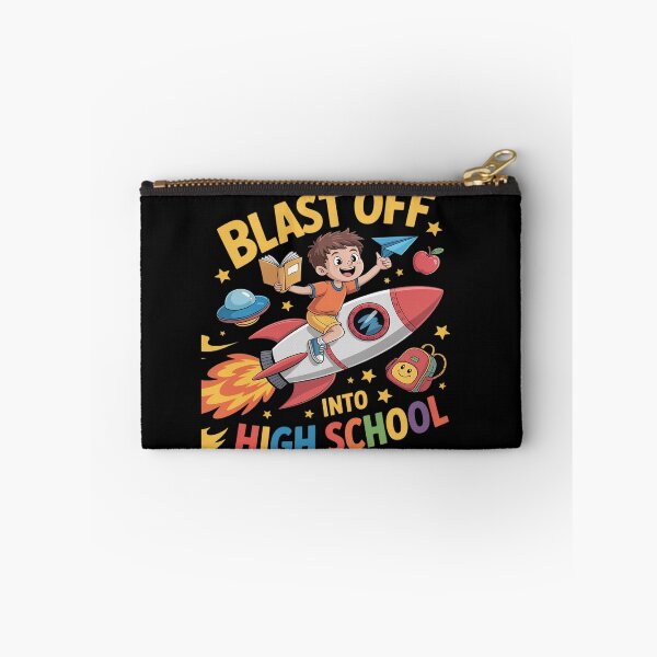 Item preview, Rocket Blast Off Into High School Funny Back To School designed and sold by Tatianamiobi.