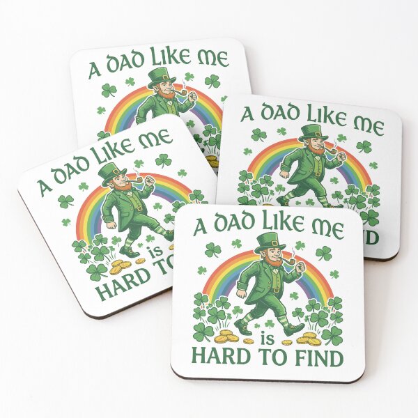 Item preview, A Dad Like Me Is Hard To Find Leprechaun Rainbow Shamrock St Patricks Day designed and sold by pansak.