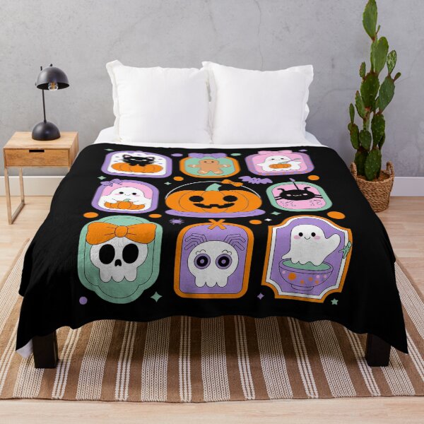 Item preview, Pumpkin Ghost Bow Cat Halloween designed and sold by MythWoot.