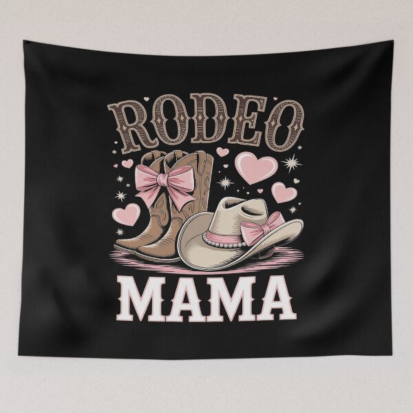 Item preview, Rodeo Mama Pink Boots Coquette Bow Cowgirl Birthday Family designed and sold by Tatianamiobi.