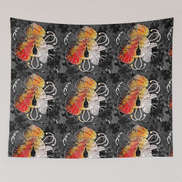 Item preview, Kamon-mitsu-tsuruaoini-dakimyouga・1 designed and sold by KamonPopArt.