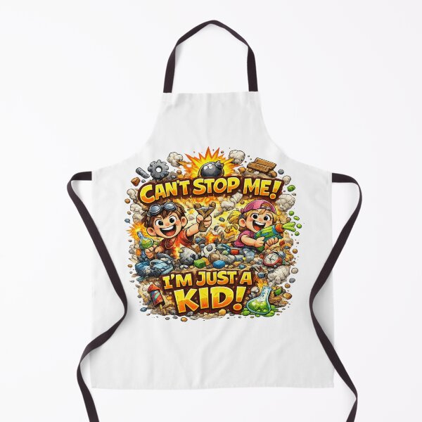 Item preview, Can’t Stop Me! I’m Just a Kid – Funny Cartoon Kids Chaos Design designed and sold by Sushikidsntod.