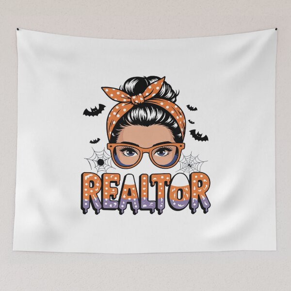 Item preview, Real Estate Agent Halloween Messy Bun Realtor Investor designed and sold by MythWoot.