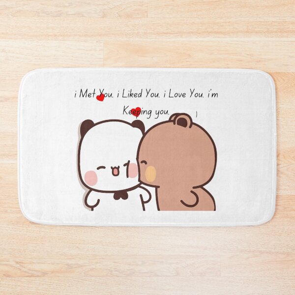 Item preview, I Met You iLiked You I Love You i am Keeping You Bear and Panda Bubu Dudu Balloon Bear Love Life Story 2026 v2 designed and sold by DaresToDream.