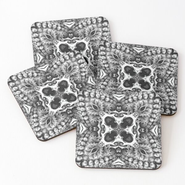 Item preview, Black and White Gothic Pattern | Dark Victorian Gothic Aesthetic designed and sold by cr6zym1nd.