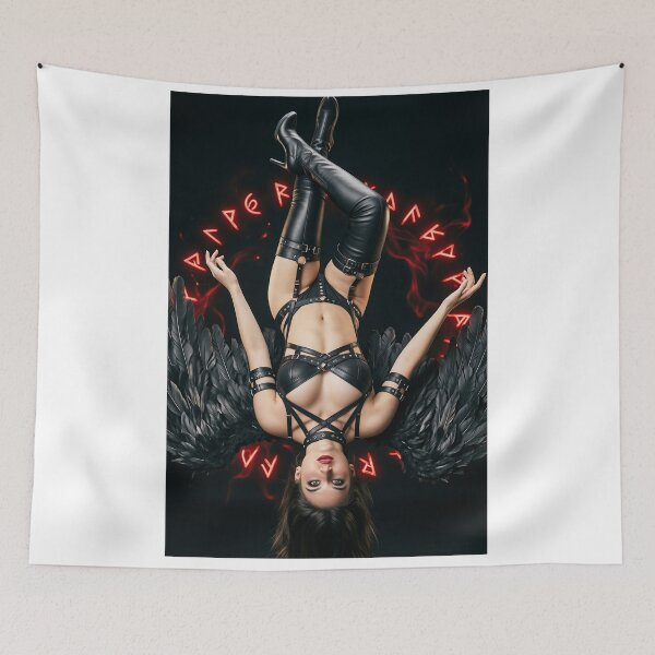 Item preview, Winged Leather Angel in Abyss designed and sold by CathryneDelamort.