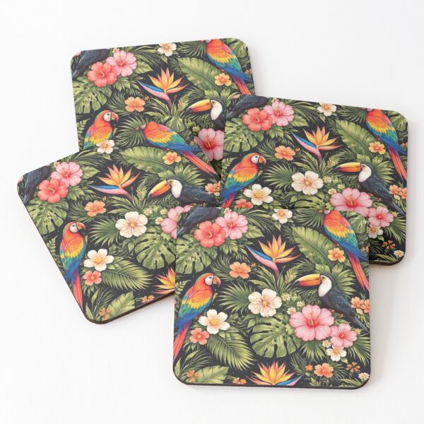 Item preview, Seamless Tropical Pattern – Modern Botanical & Bird Design designed and sold by Artstyle51.