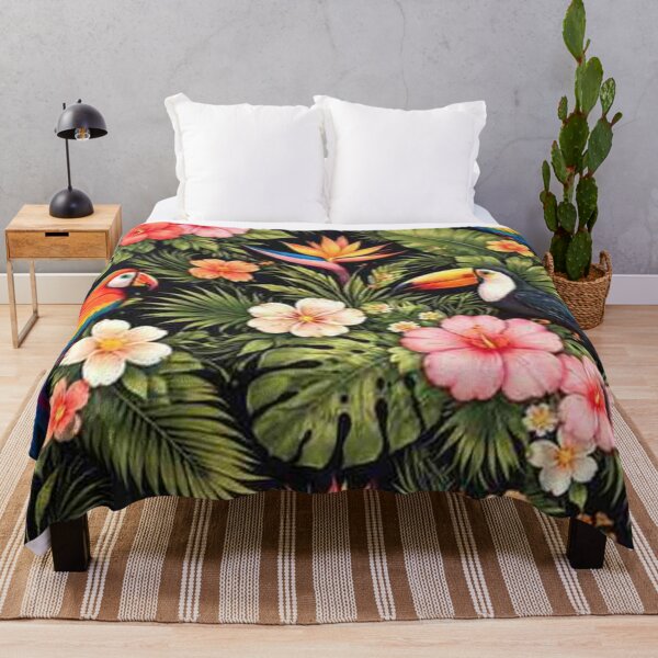 Item preview, Seamless Tropical Pattern – Modern Botanical & Bird Design designed and sold by Artstyle51.