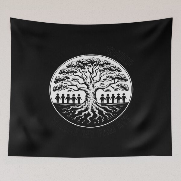 Item preview, Roots In The Ground Where My Fam At Family Reunion Tree designed and sold by Tatianamiobi.