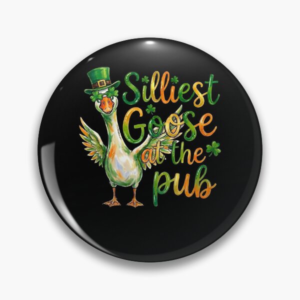 Item preview, Silliest Goose At The Pub Goose Leprechaun Hat St Patricks Day designed and sold by pansak.