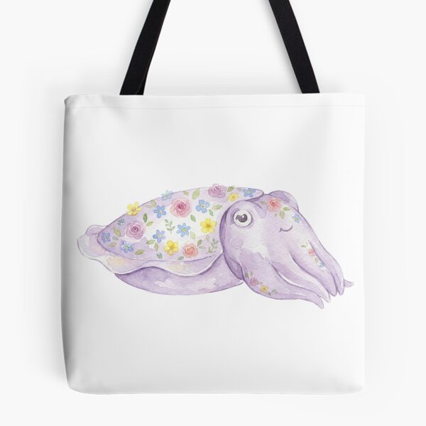 Item preview, Kawaii Watercolor Cuttlefish 2 designed and sold by xMErCUrY03x.
