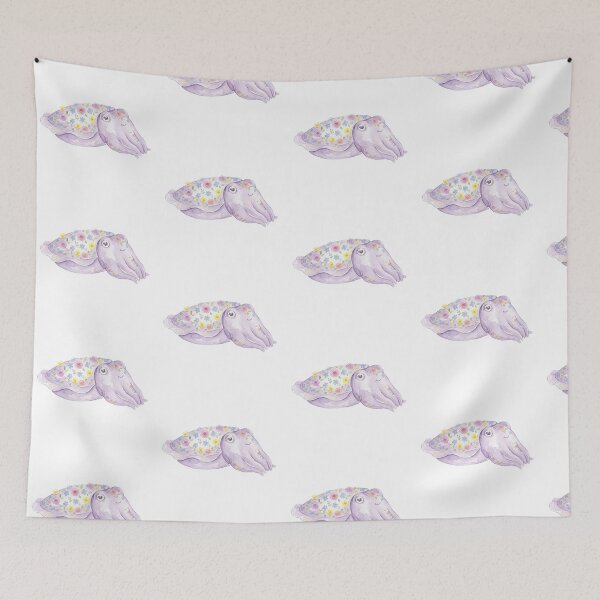 Item preview, Kawaii Watercolor Cuttlefish 2 designed and sold by xMErCUrY03x.