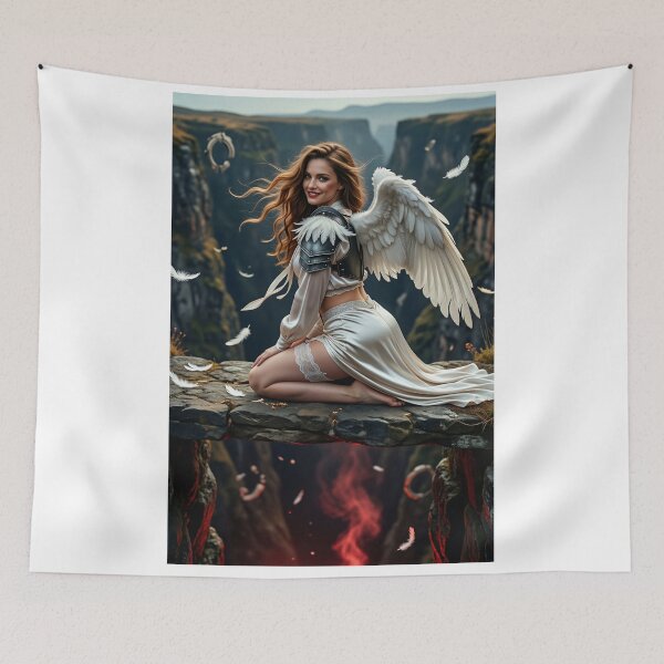 Item preview, Winged Beauty Sitting Above the Abyss designed and sold by CathryneDelamort.