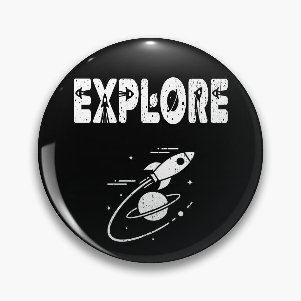 Item preview, EXPLORE vintage space travel planetary missions space exploration new space race is on designed and sold by Jt41.