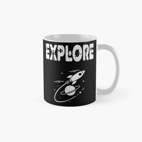 Item preview, EXPLORE vintage space travel planetary missions space exploration new space race is on designed and sold by Jt41.