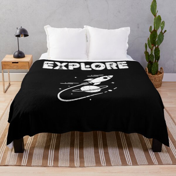 Item preview, EXPLORE vintage space travel planetary missions space exploration new space race is on designed and sold by Jt41.