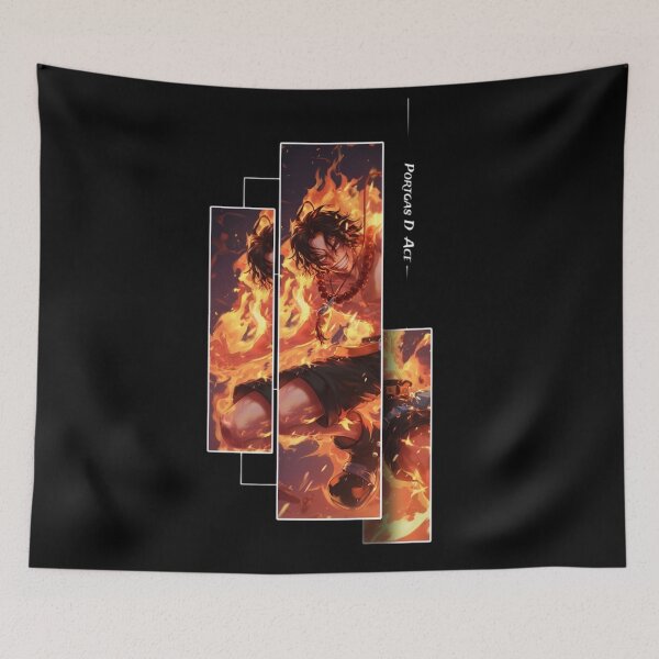 Item preview, Flame-Born Pirate Warrior | Fire Anime Split Panel Art designed and sold by Dyan4.