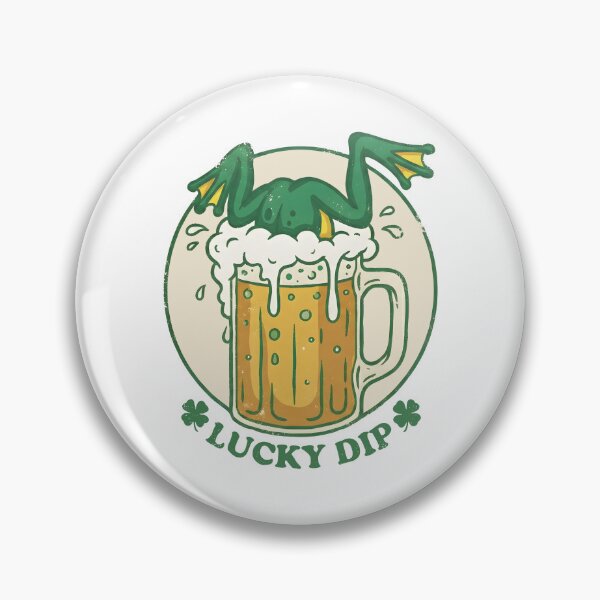 Artikelvorschau, Lucky Dip Frog St. Patrick's Day Party Shamrock Beer Men entworfen und verkauft von pansak.
