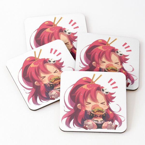 Item preview, Yoko Littner Gurren Lagann Anime Chibi Kawaii Burger Cute Fun Happy Bite Meal designed and sold by mildaclairmo.