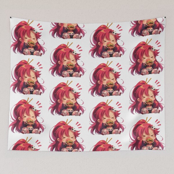 Item preview, Yoko Littner Gurren Lagann Anime Chibi Kawaii Burger Cute Fun Happy Bite Meal designed and sold by mildaclairmo.