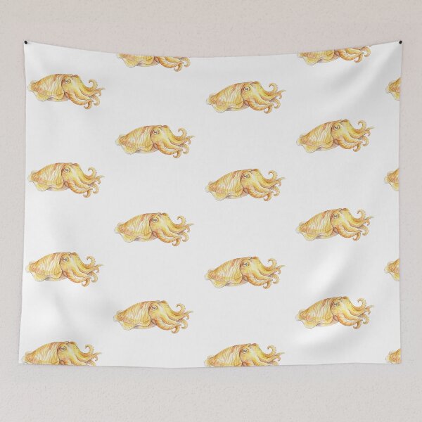 Item preview, Kawaii Watercolor Cuttlefish 5 designed and sold by xMErCUrY03x.