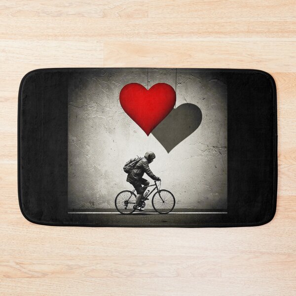 Item preview, Cyclist and heart designed and sold by RICAMTP.