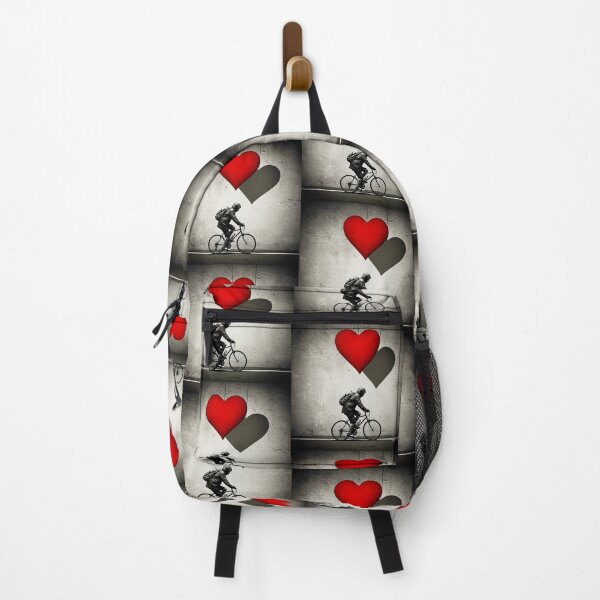 Item preview, Cyclist and heart designed and sold by RICAMTP.