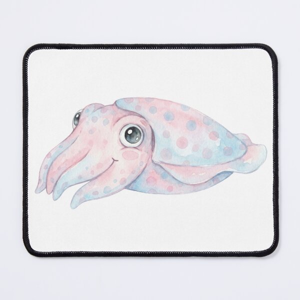 Item preview, Kawaii Watercolor Cuttlefish 6 designed and sold by xMErCUrY03x.