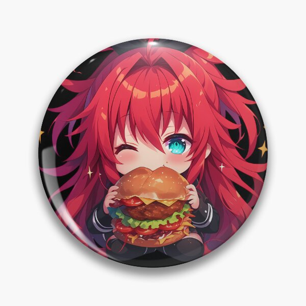 Item preview, Rias Gremory High School Dxd Anime Chibi Kawaii Burger Cute Joy Happy Meal Bite designed and sold by mildaclairmo.