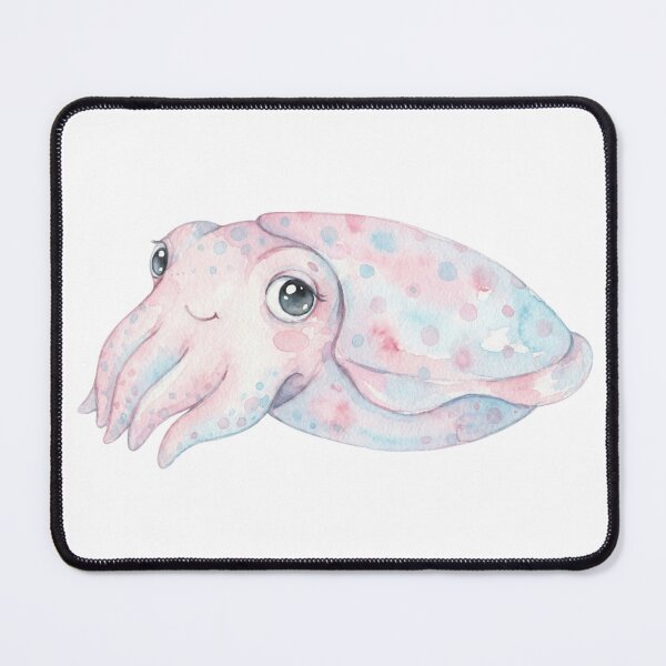 Item preview, Kawaii Watercolor Cuttlefish 7 designed and sold by xMErCUrY03x.