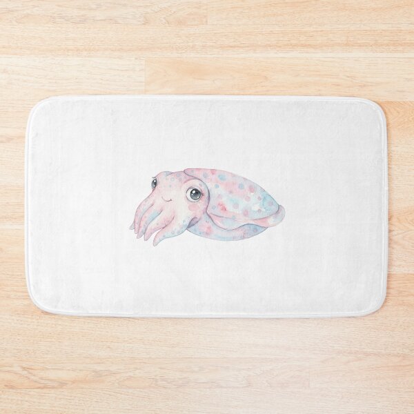 Item preview, Kawaii Watercolor Cuttlefish 7 designed and sold by xMErCUrY03x.