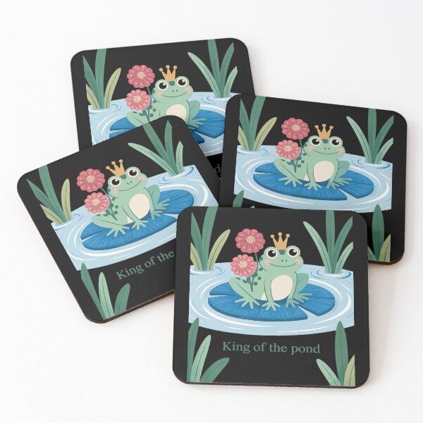 Item preview, Royal Frog Crowned Pond King Whimsical Nature Lover designed and sold by Tatianamiobi.