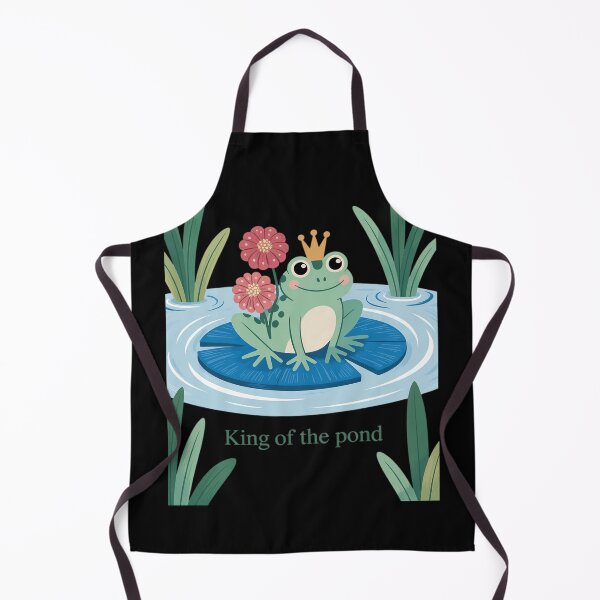Item preview, Royal Frog Crowned Pond King Whimsical Nature Lover designed and sold by Tatianamiobi.