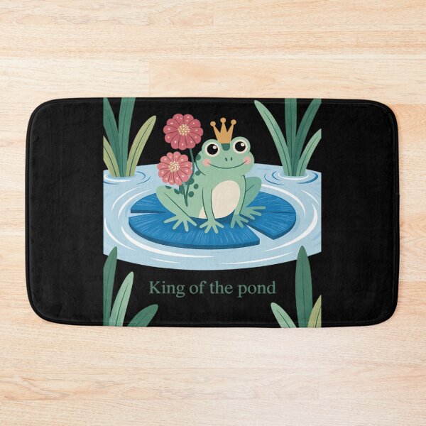 Item preview, Royal Frog Crowned Pond King Whimsical Nature Lover designed and sold by Tatianamiobi.