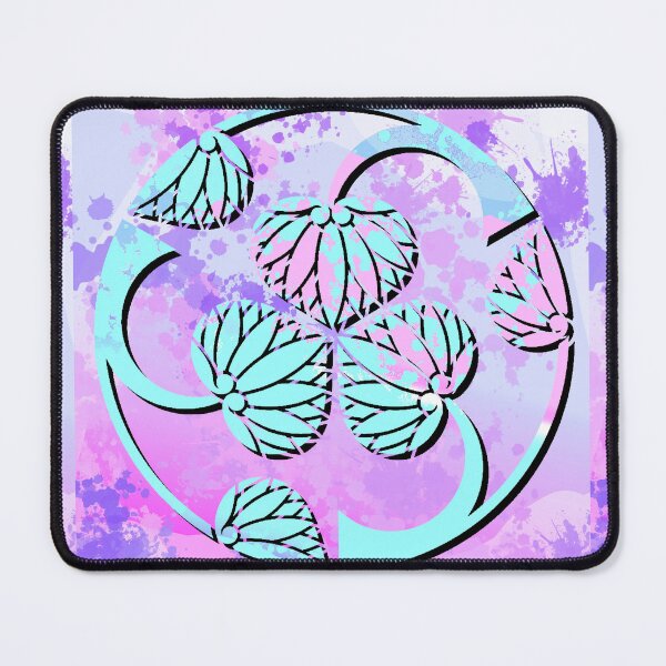 Item preview, Kamon-mitsuwari-tachi-aoi・2 designed and sold by KamonPopArt.