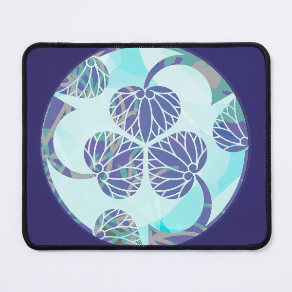 Item preview, Kamon-mitsuwari-tachi-aoi・3 designed and sold by KamonPopArt.