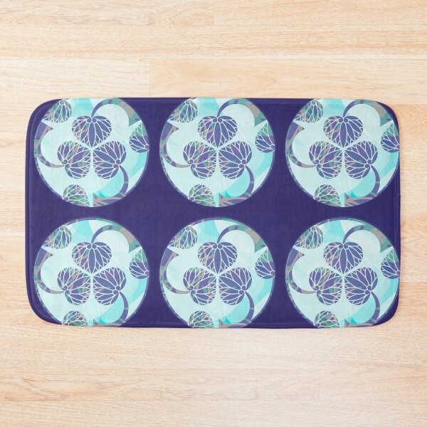 Item preview, Kamon-mitsuwari-tachi-aoi・3 designed and sold by KamonPopArt.