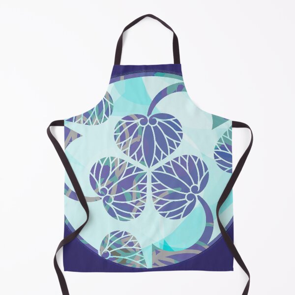Item preview, Kamon-mitsuwari-tachi-aoi・3 designed and sold by KamonPopArt.