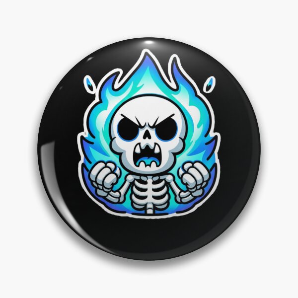 Item preview, Rage Mode Activated - Angry Cute Skeleton on Fire designed and sold by Cust-tshirts.